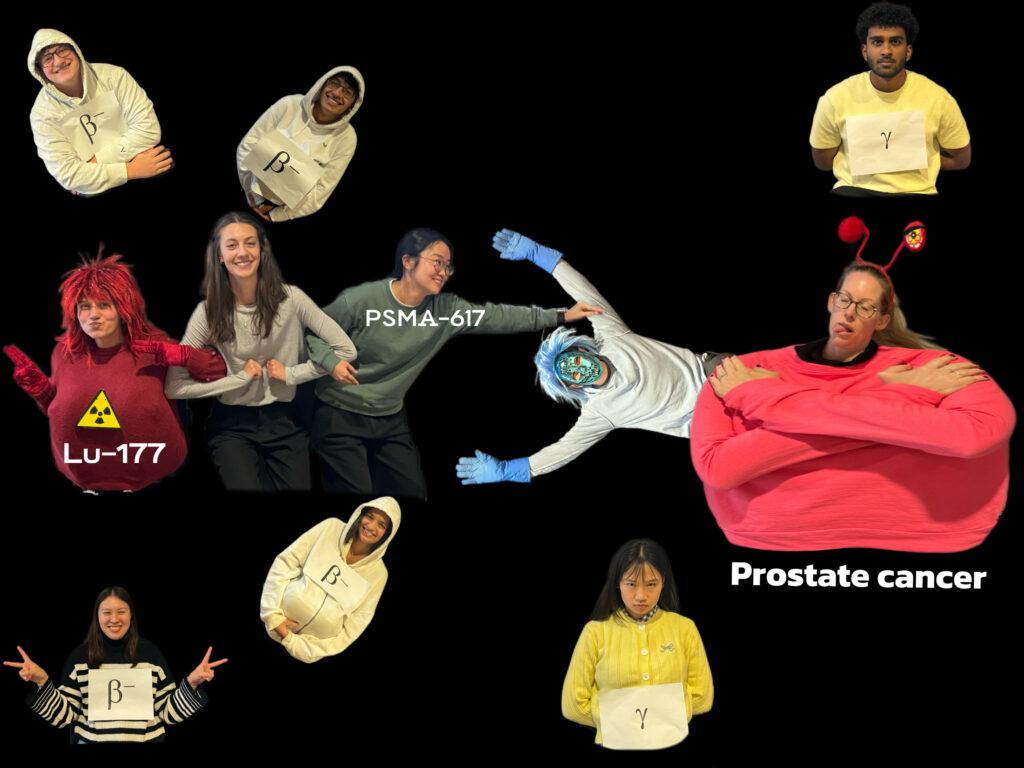 Lab members dress up in halloween costumes