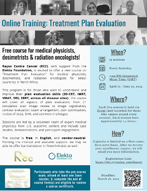 Flyer for webinar series on treatment planning
